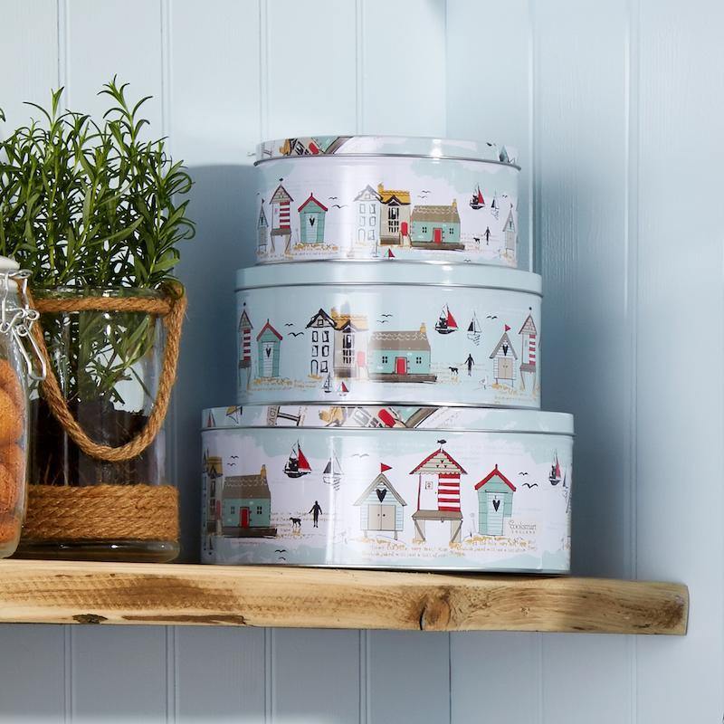 Beside The Seaside Set of 3 Cake Tins-Williamsons Factory Shop
