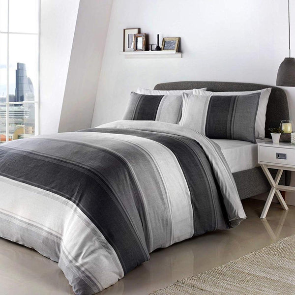 Betley Duvet Cover Set - Grey-Williamsons Factory Shop