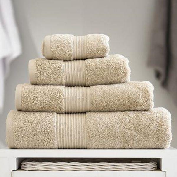 Bliss Towel Pima Cotton 650gsm - Biscuit-Williamsons Factory Shop