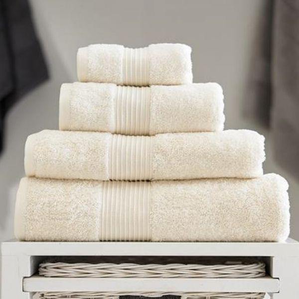 Bliss Towel Pima Cotton 650gsm - Cream-Williamsons Factory Shop