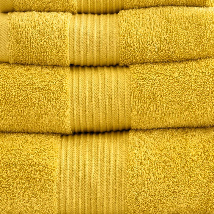 Bliss Towel Pima Cotton 650gsm - Mustard-Williamsons Factory Shop