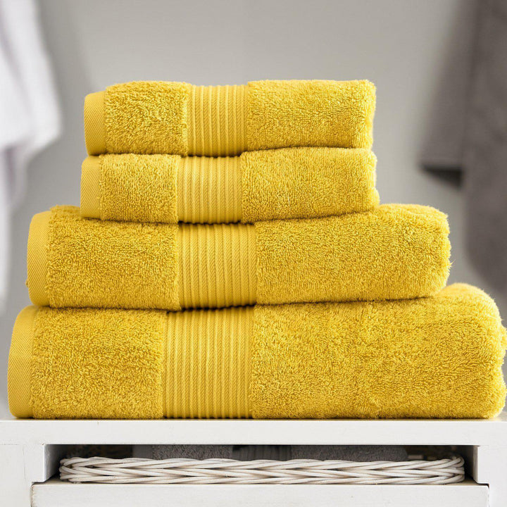 Bliss Towel Pima Cotton 650gsm - Mustard-Williamsons Factory Shop