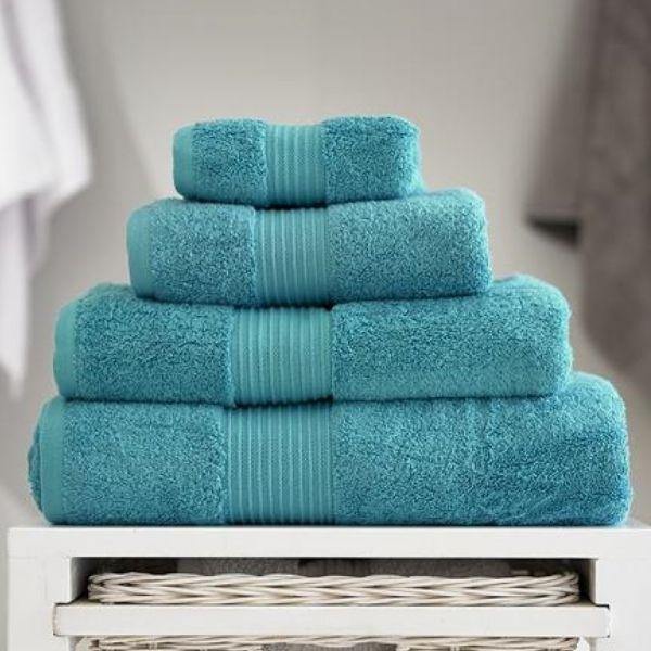 Bliss Towel Pima Cotton 650gsm - Teal-Williamsons Factory Shop