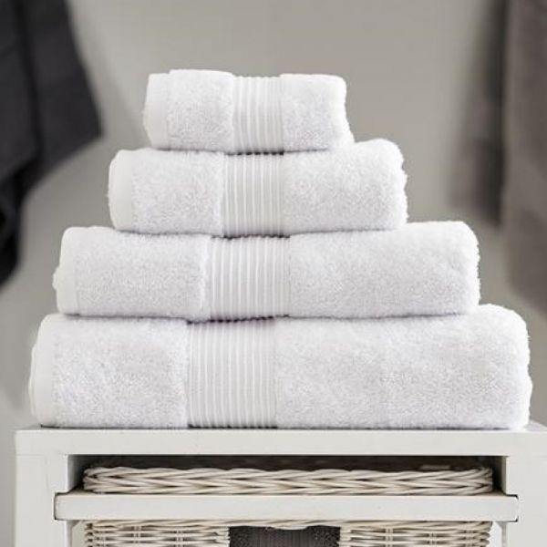 Bliss Towel Pima Cotton 650gsm - White-Williamsons Factory Shop