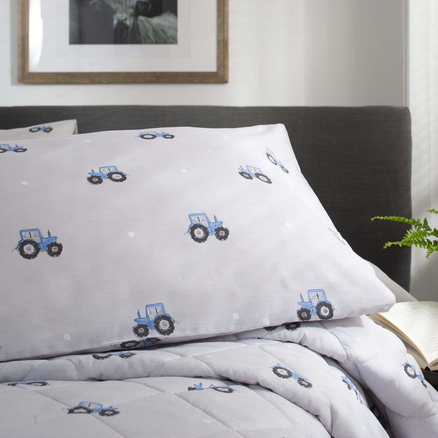 Blue Tractor Duvet Cover Set-Williamsons Factory Shop