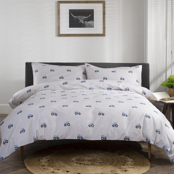 Deyongs 1846 Blue Tractors Duvet Cover Set - Williamsons Factory Shop