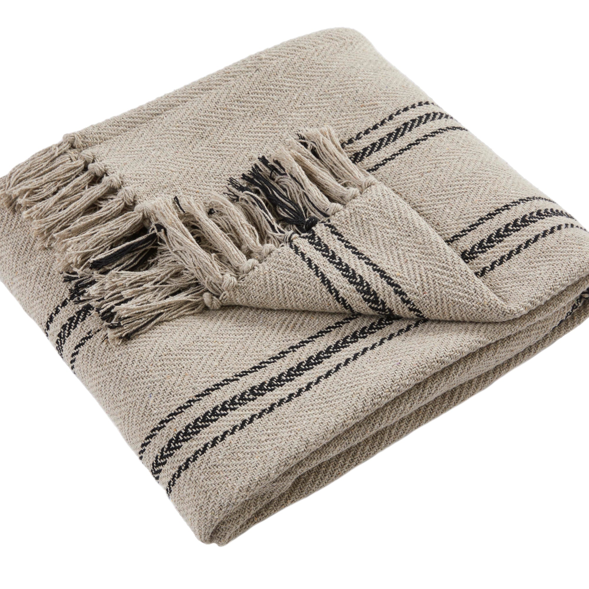 Drift Home Brinley Recycled Cotton Throw - Natural