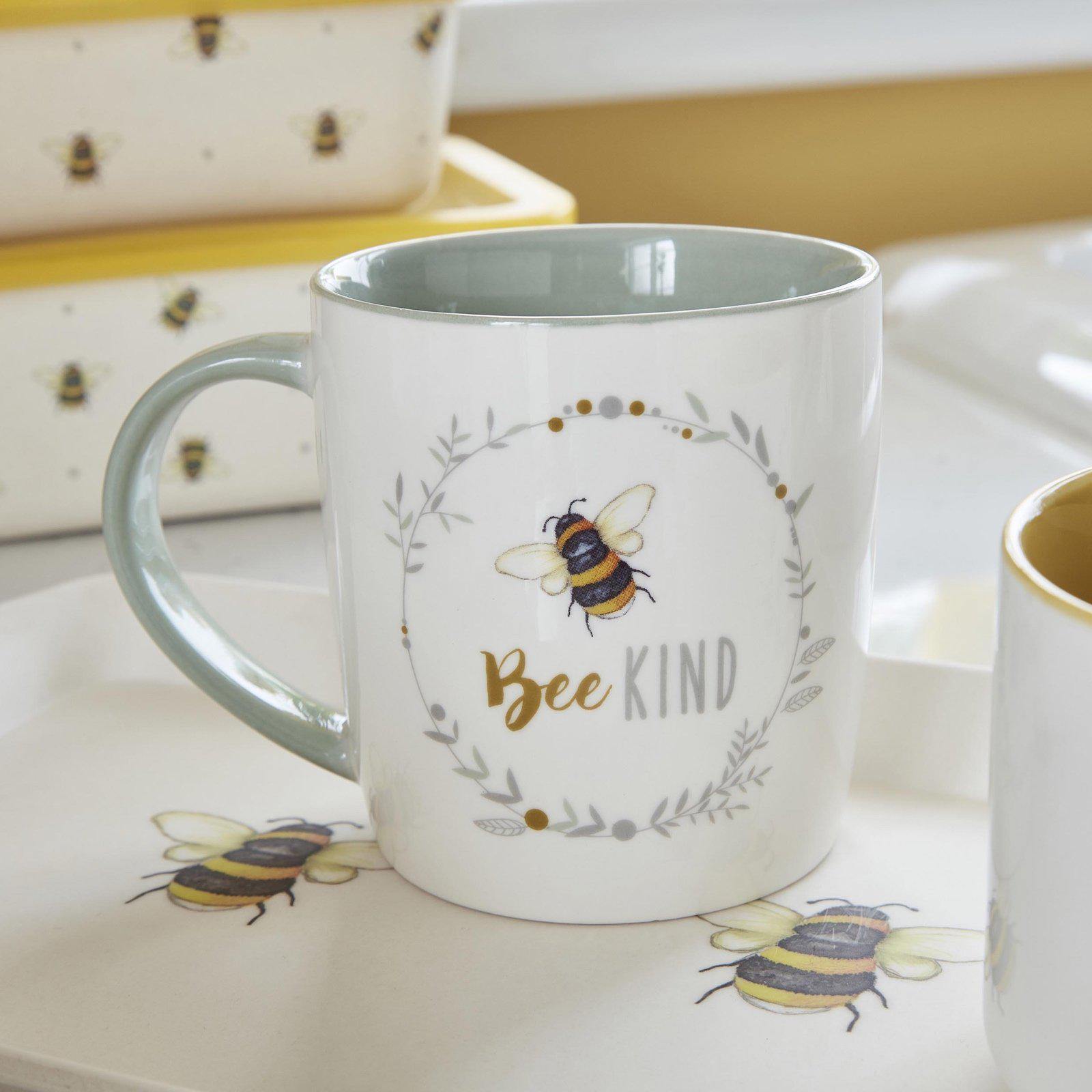 Bumble Bees Barrel Mug - Bee Kind-Williamsons Factory Shop