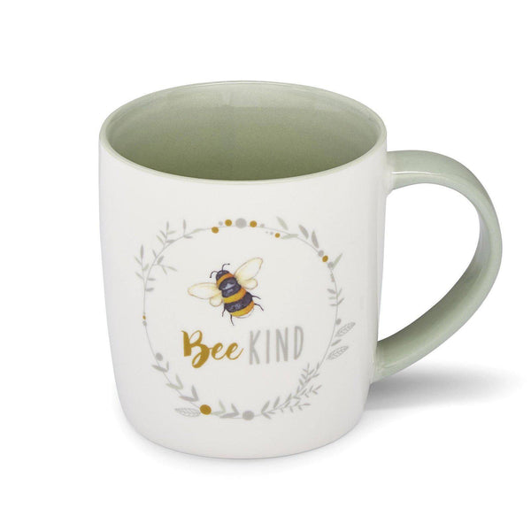 Bumble Bees Barrel Mug - Bee Kind - Williamsons Factory Shop
