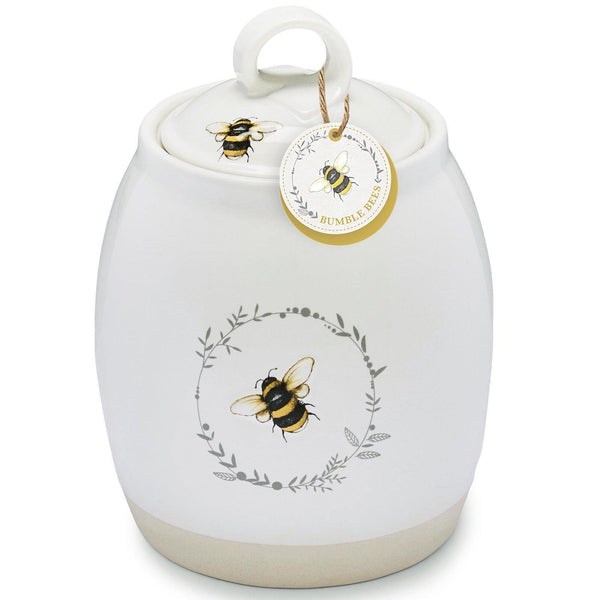 Bumble Bees Ceramic Sugar Canister-Williamsons Factory Shop