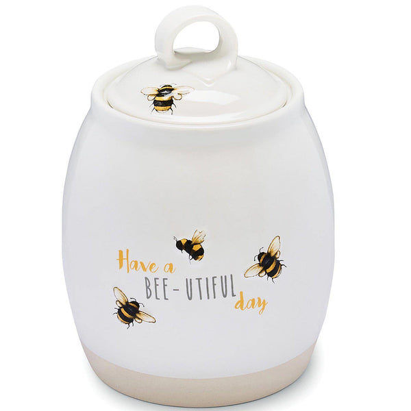 Bumble Bees Ceramic Tea Canister-Williamsons Factory Shop