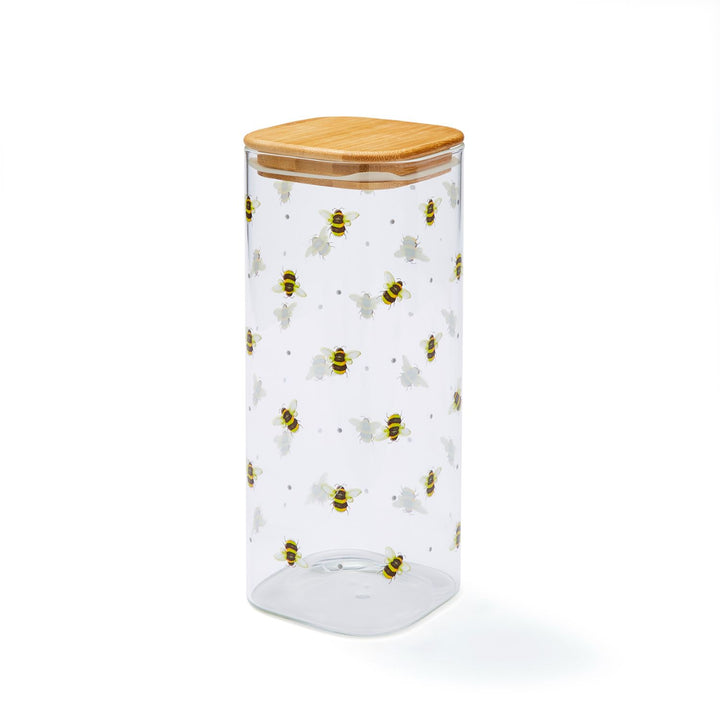 Bumble Bees Glass Storage Jar - Williamsons Factory Shop