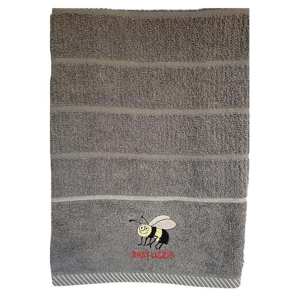 Busy Lizzie Kitchen Towels - Grey - Williamsons Home