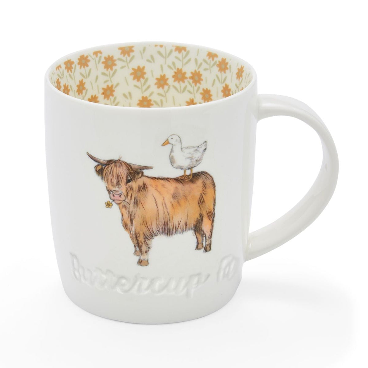 Buttercup Farm Barrel Mug - Angus - Williamsons Home