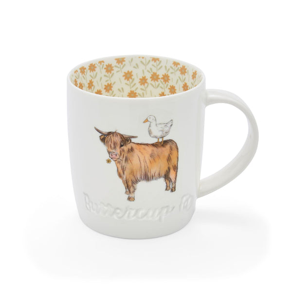 Buttercup Farm Barrel Mug - Angus - Williamsons Factory Shop