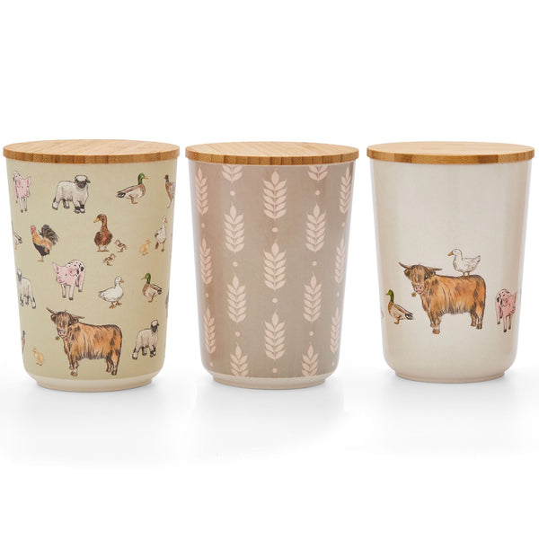 Buttercup Farm Bamboo Canister - Williamsons Factory Shop