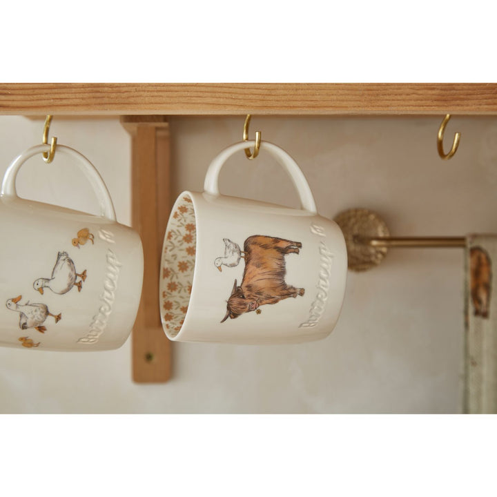 Buttercup Farm Barrel Mug - Angus - Williamsons Factory Shop