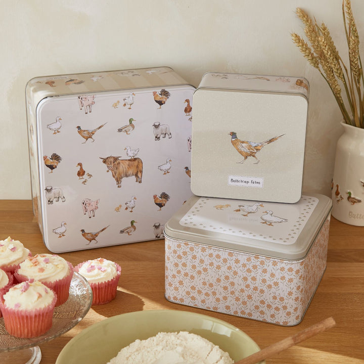 Buttercup Farm Set of 3 Cake Tins - Williamsons Factory Shop