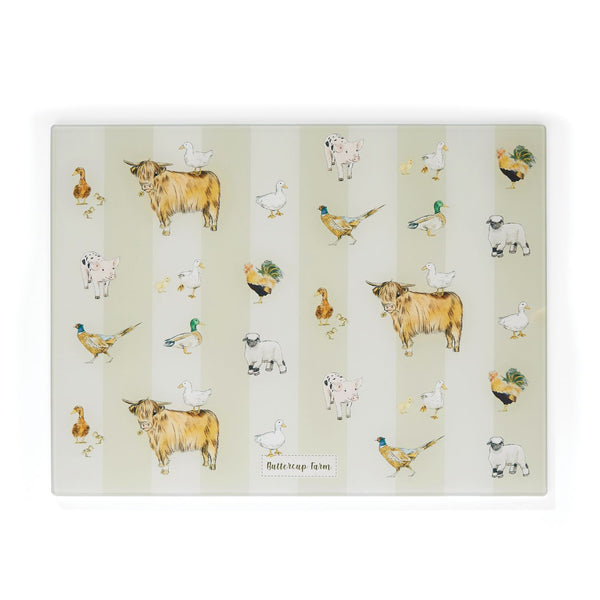 Buttercup Farm Glass Worktop Saver - Williamsons Factory Shop