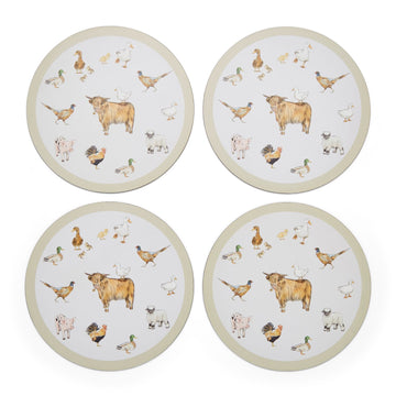 Buttercup Farm Pack of 4 Round Placemats - Williamsons Home