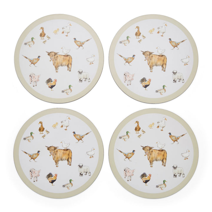 Buttercup Farm Pack of 4 Round Placemats - Williamsons Factory Shop
