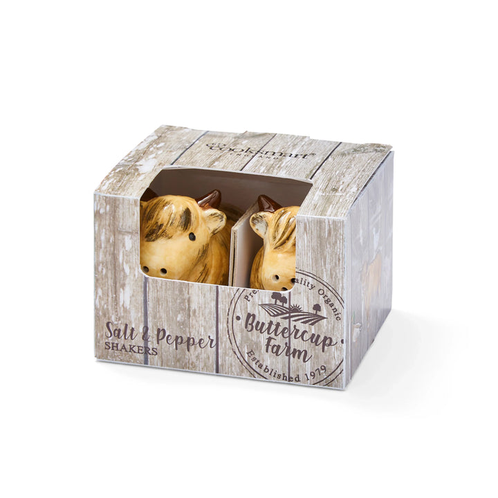 Buttercup Farm Ceramic Salt & Pepper Shaker Set - Williamsons Factory Shop