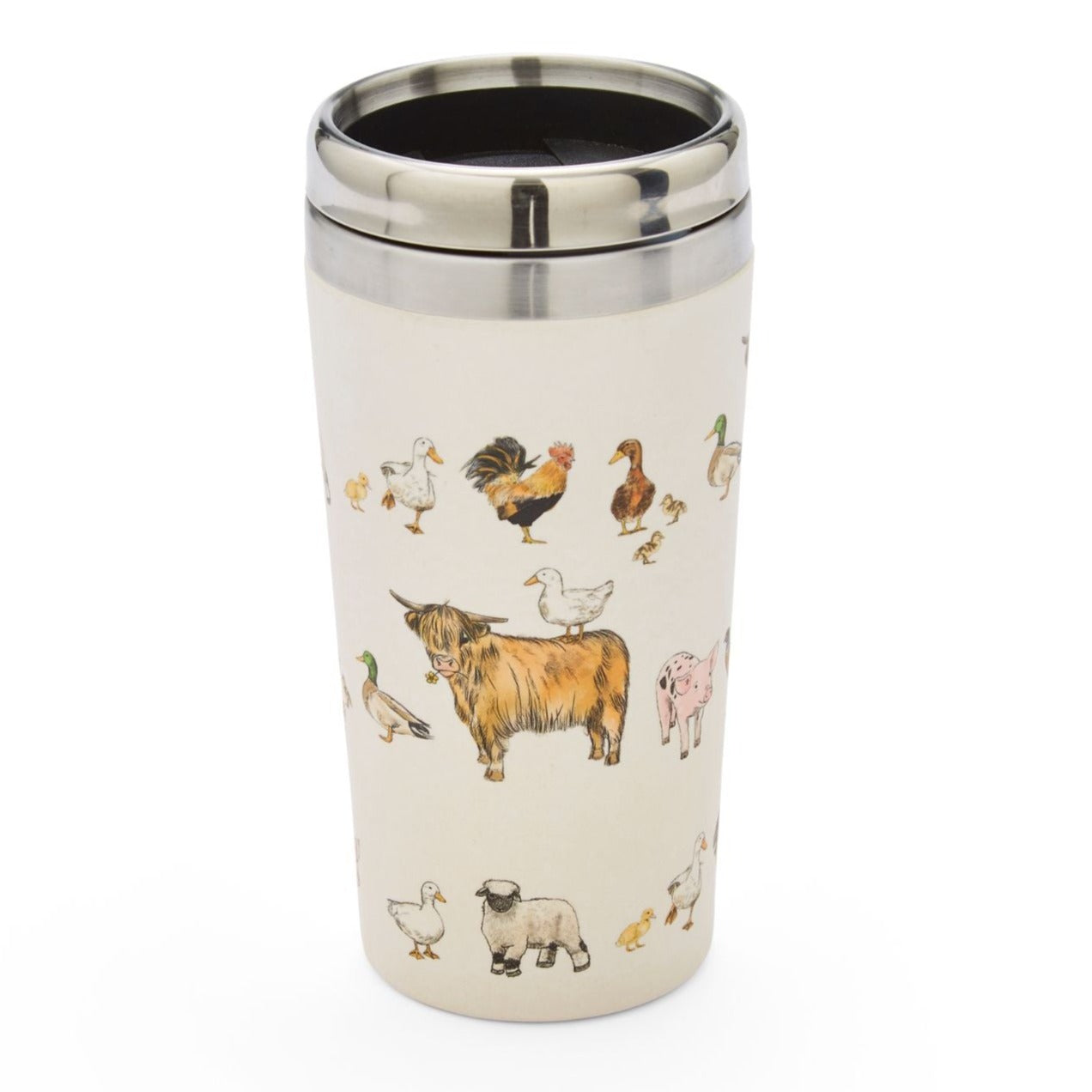 Buttercup Farm Stainless Steel Bamboo Travel Mug