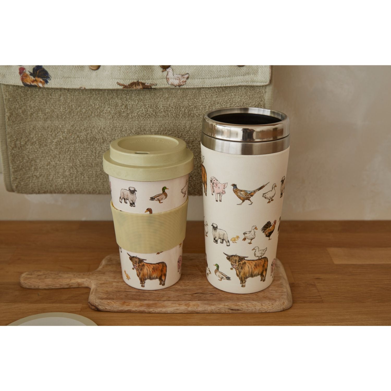 Buttercup Farm Stainless Steel Bamboo Travel Mug