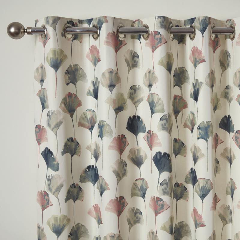 Camarillo Flamingo Eyelet Curtains-Williamsons Factory Shop
