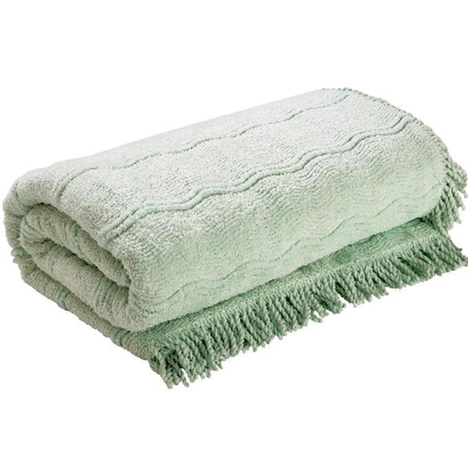 Candlewick Bedspread Geneva - Antique Green - Williamsons Factory Shop