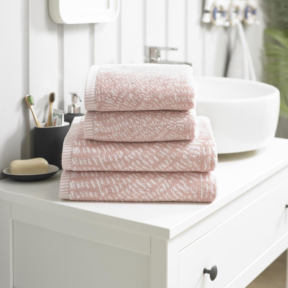 Cannes Decorative Cotton Towel - Pink-Williamsons Factory Shop