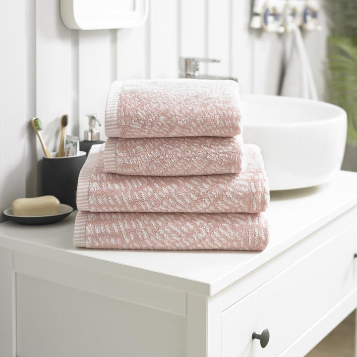 Cannes Decorative Cotton Towel - Pink - Williamsons Factory Shop