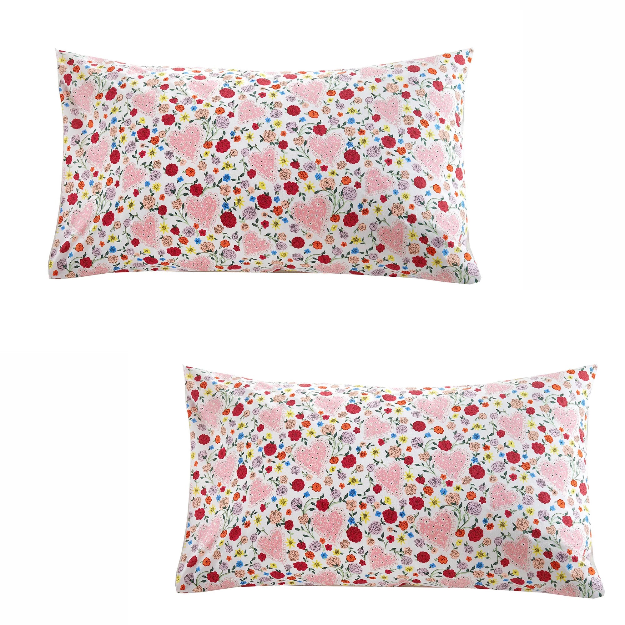 Cath Kidston Floral Heart Duvet Cover Set - Frill Pink