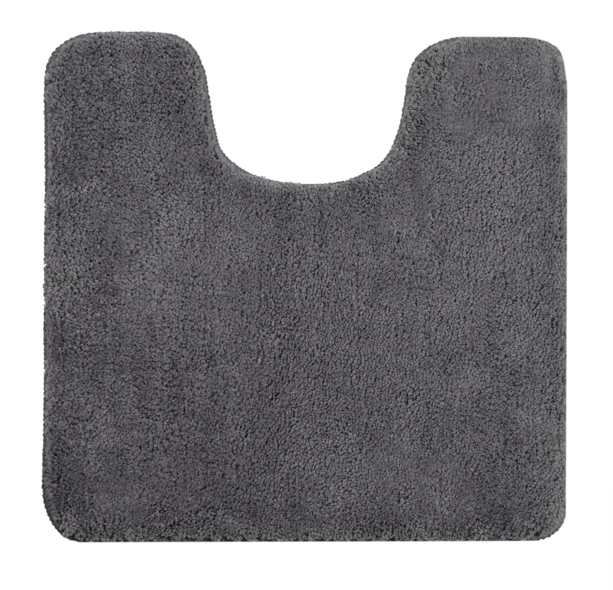 Antron Luxury Non-Slip Pedestal Mat - Charcoal - Williamsons Home