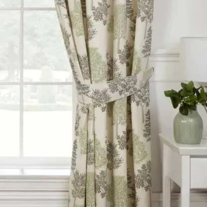 Sundour Coppice Pencil Pleat Curtains - Apple