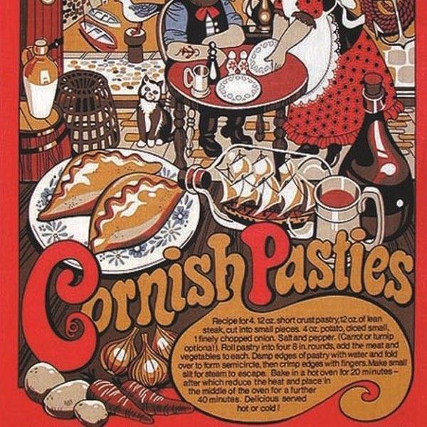 Cornish Pasties Tea Towel - Williamsons Factory Shop