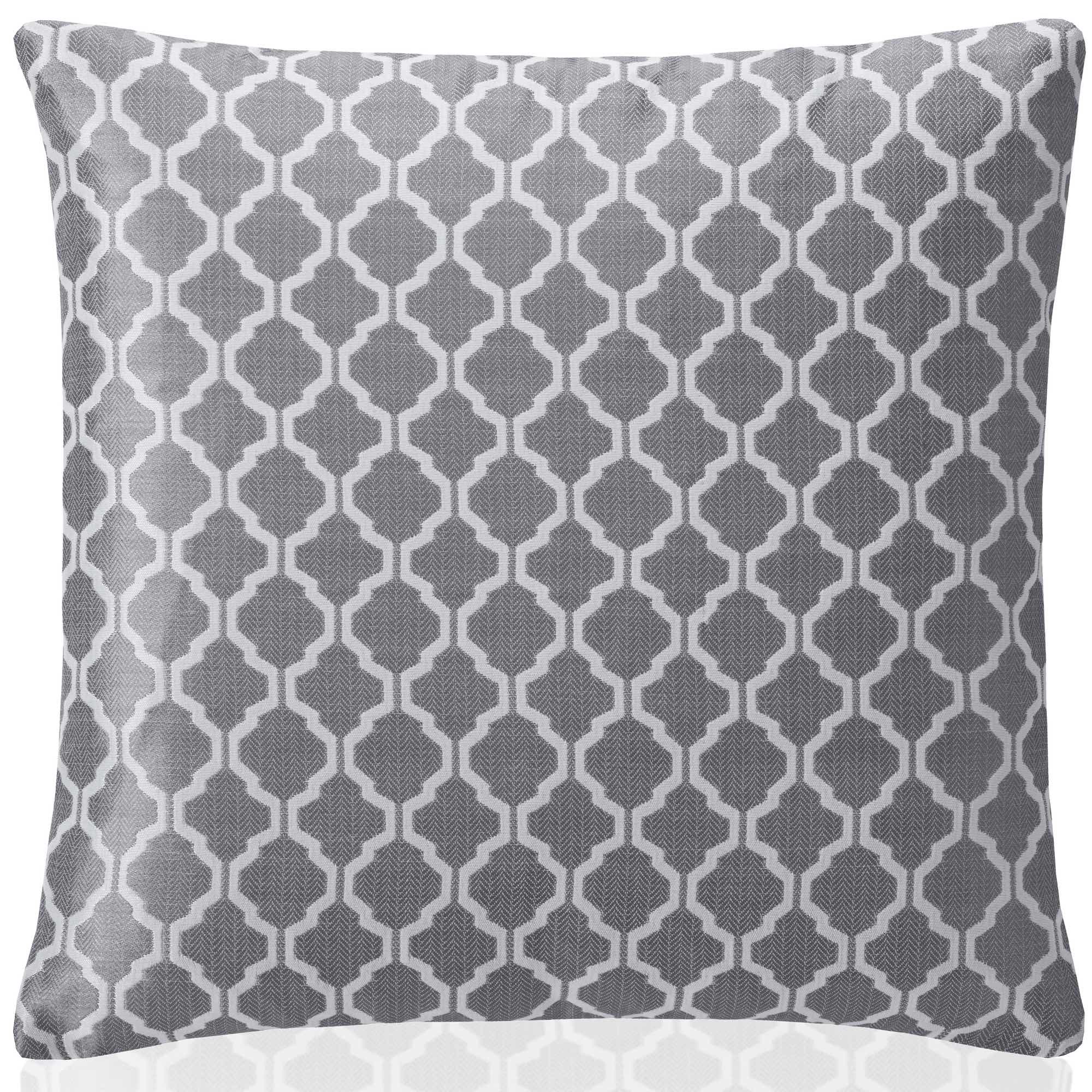 Cotswold Jacquard Cushion Cover - Silver-Williamsons Factory Shop