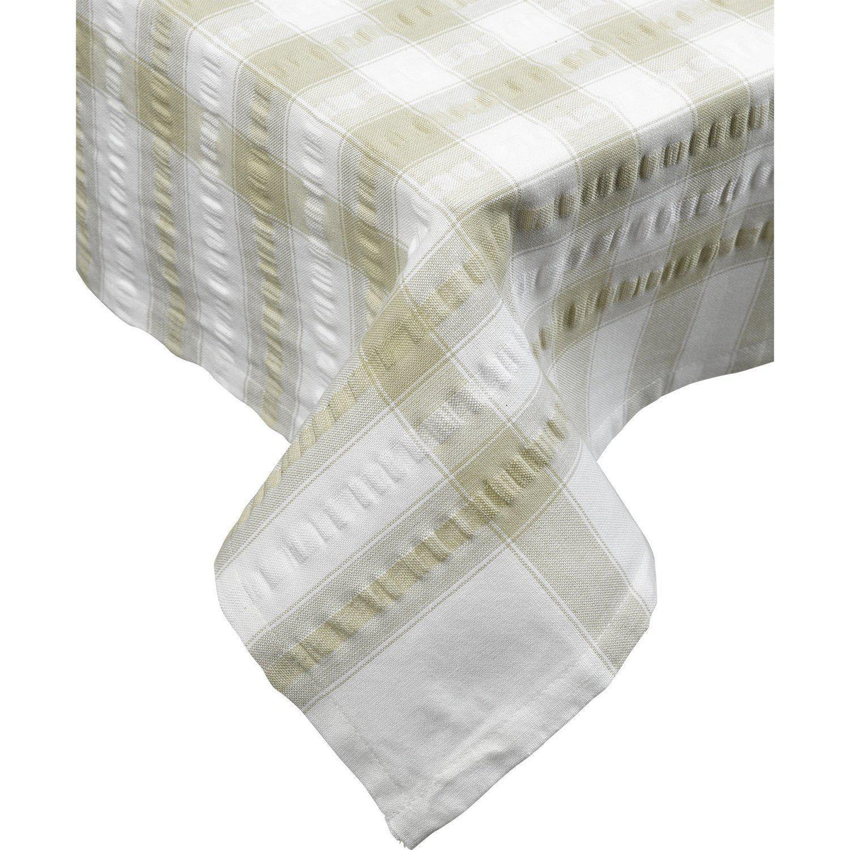 Cotton Seersucker Tablecloth - Natural - Williamsons Home