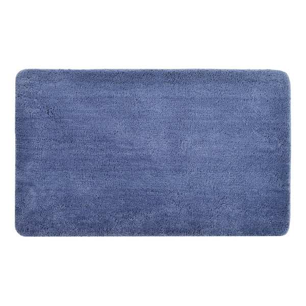 Antron Luxury Non-Slip Bath Mat - Mid Blue