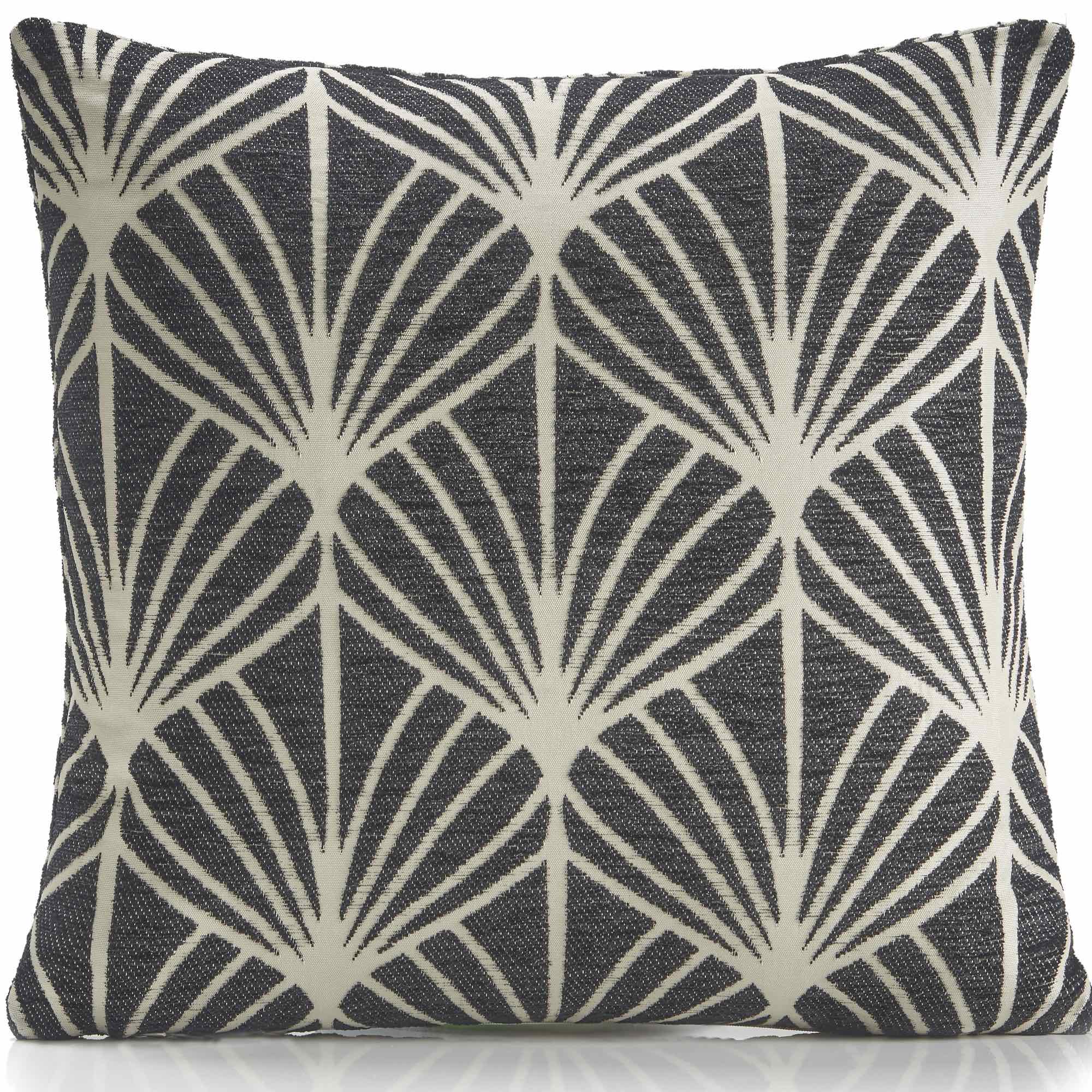 Deco Chenille Cushion Cover - Black-Williamsons Factory Shop