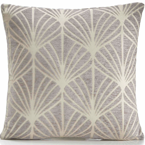 Deco Chenille Cushion Cover - Silver-Williamsons Factory Shop