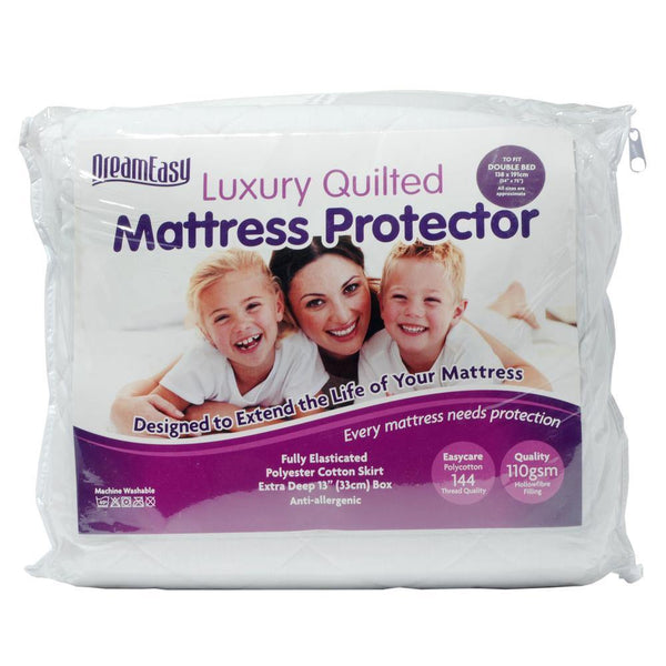 DreamEasy Luxury Quilted Mattress Protector - Williamsons Factory Shop