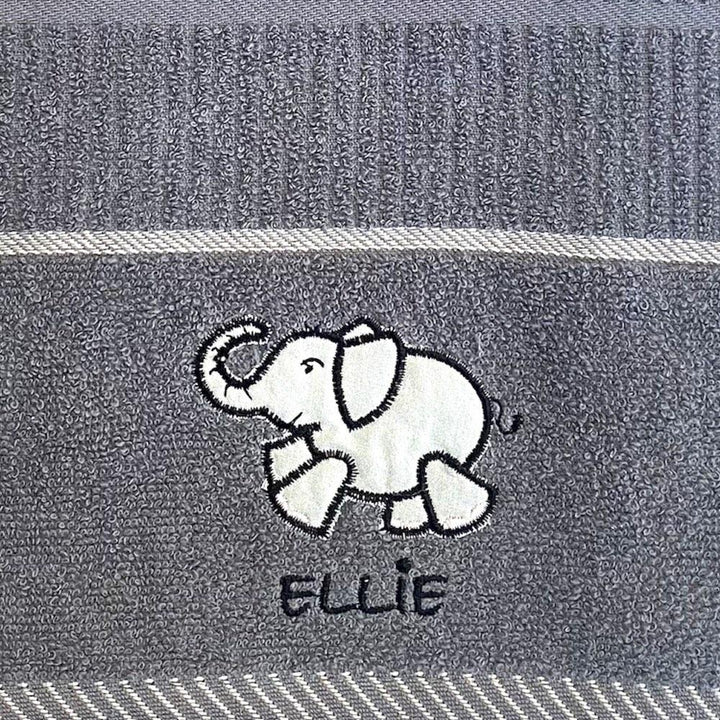 Ellie Elephant Kitchen Towel Colour: Grey-Williamsons Factory Shop