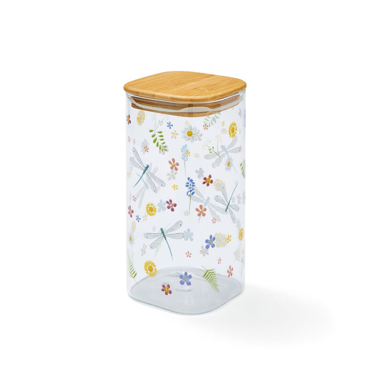 English Meadow Glass Storage Jar - Williamsons Factory Shop