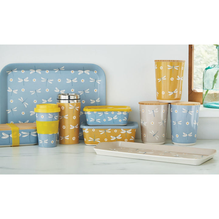 English Meadow Bamboo Canister - Williamsons Factory Shop