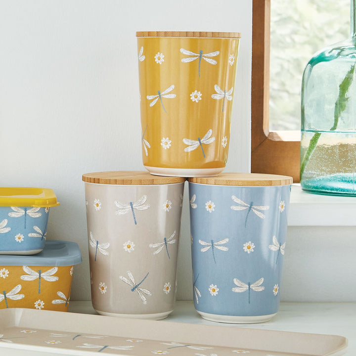 English Meadow Bamboo Canister - Williamsons Factory Shop