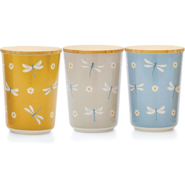 English Meadow Bamboo Canister - Williamsons Factory Shop