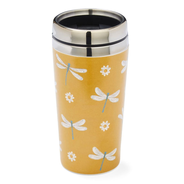 English Meadow Stainless Steel Bamboo Travel Mug - Williamsons Factory Shop