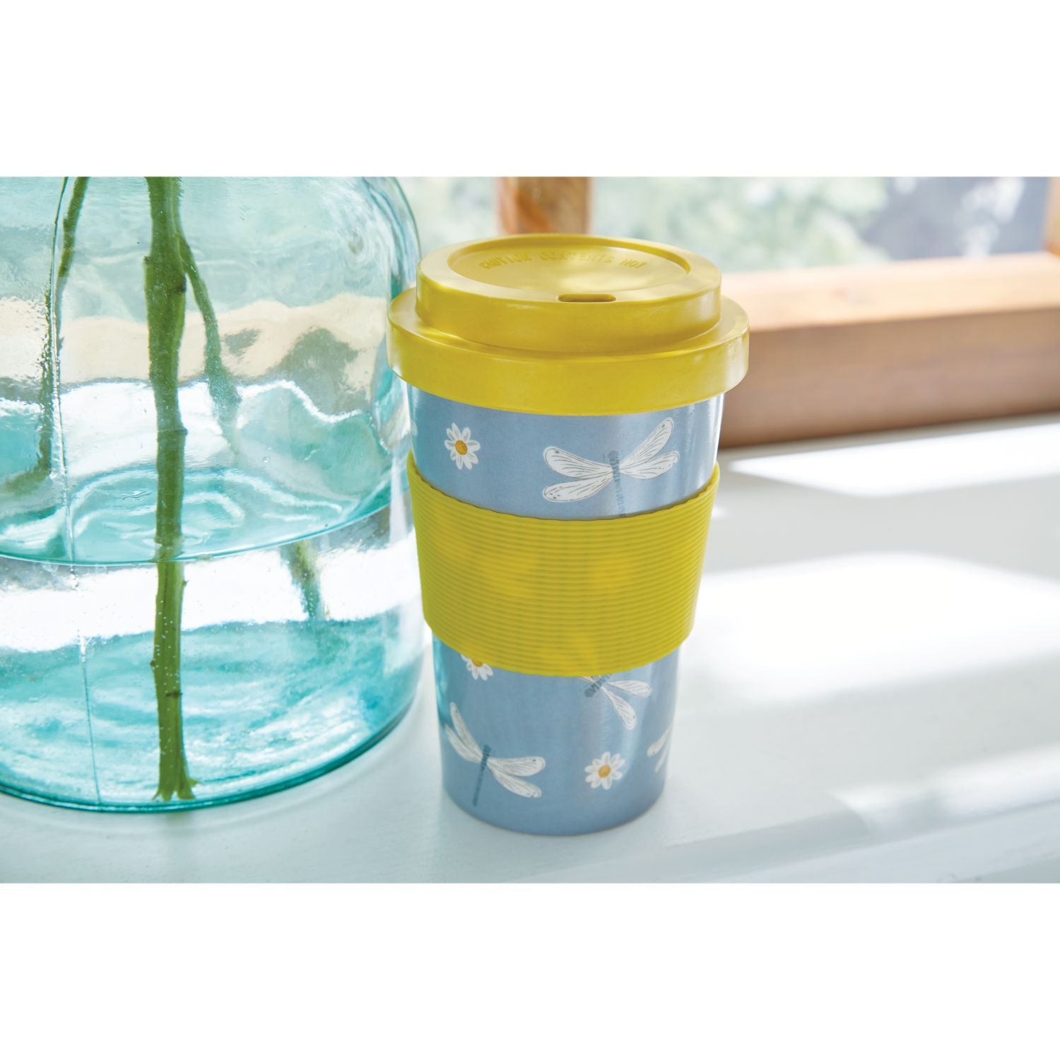 English Meadow Bamboo Travel Mug