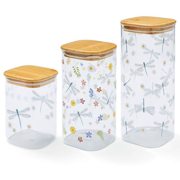 English Meadow Glass Storage Jar - Williamsons Factory Shop
